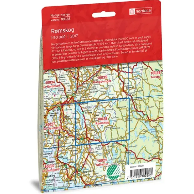 Rømskog Nordeca Norge 1:50 000 10028