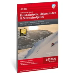 Rombakstøtta Skjomtinden Storsteisfjelle Calazo Høyfjellskart 1:25 000 Narvik