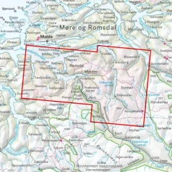 Romsdalen Eikesdalen Calazo Turkart 1:50 000