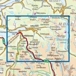 Romsdalseggen Nordeca Topo 1:25 000 3754