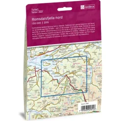 Romsdalsfjella nord Nordeca Turkart 1:50 000 2821