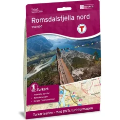 Romsdalsfjella nord Nordeca Turkart 1:50 000 2821