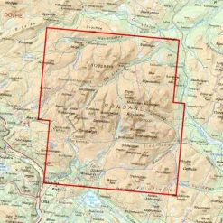 Rondanemassivet Calazo Høyfjellskart 1:25 000