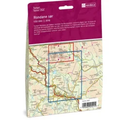 Rondane sør Nordeca Turkart 1:50 000 2521