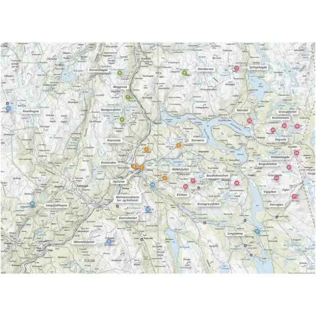 Røros Calazo Vandringsguide 1:50 000