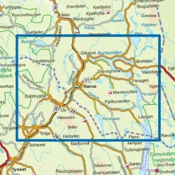 Røros Nordeca Topo 1:50 000 3052