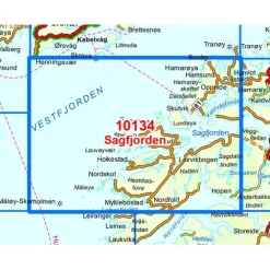 Sagfjorden Nordeca Norge 1:50 000 10134