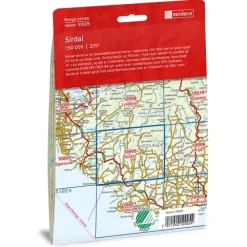Sirdal Nordeca Norge 1:50 000 10005