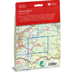Skäckerfjällen Nordeca Norge 1:50 000 10096