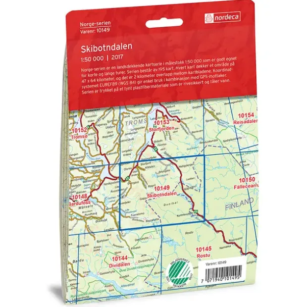 Skibotndalen Nordeca Norge 1:50 000 10149