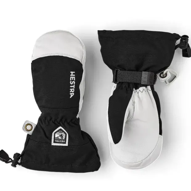 SkiVotter til barnHestra Army Leather Heli Ski Mitt Jr 3
