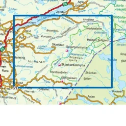 Skjækerfjella Nordeca Topo 1:50 000 3049