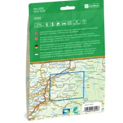Skjækerfjella Nordeca Topo 1:50 000 3049