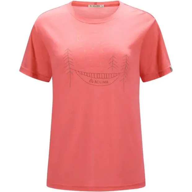 Skjorte til dameAclima Lightwool 140 Tee Forest W 475