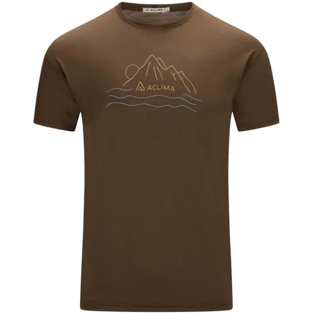 Skjorte til herreAclima Lightwool 140 Tee Sunset 311