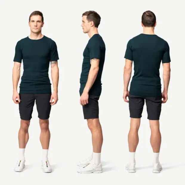 Skjorte til herreDevold Lauparen Merino Tee 284
