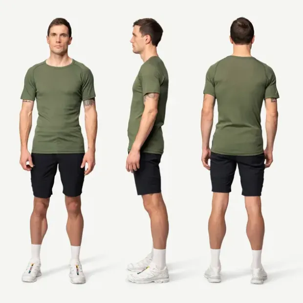 Skjorte til herreDevold Lauparen Merino Tee 404
