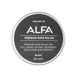 Skokrem sort Alfa Shoe Care Polish 1100