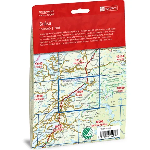 Snåsa Nordeca Norge 1:50 000 10099