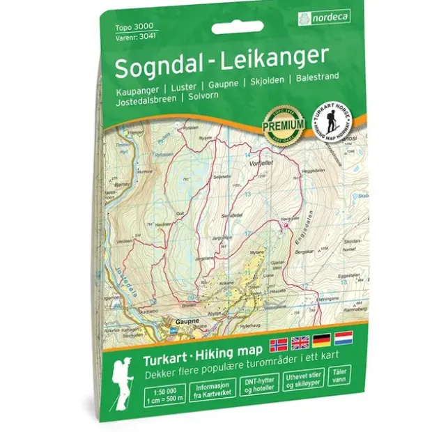Sogndal-Leikanger Nordeca Topo 1:50 000 3041