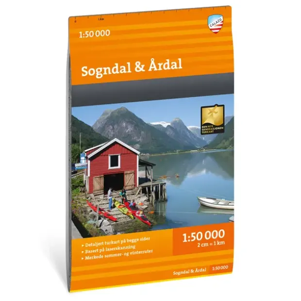 Sogndal Årdal Calazo Turkart 1:50 000