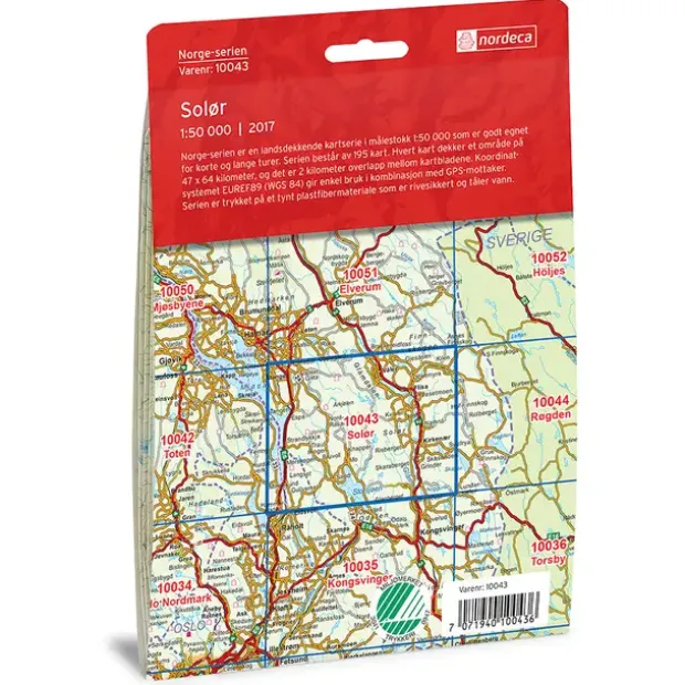 Solør Nordeca Norge 1:50 000 10043