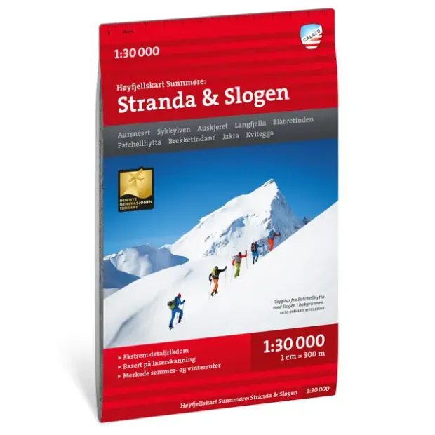 Stranda Slogen Calazo Høyfjellskart 1:30 000 Sunnmøre