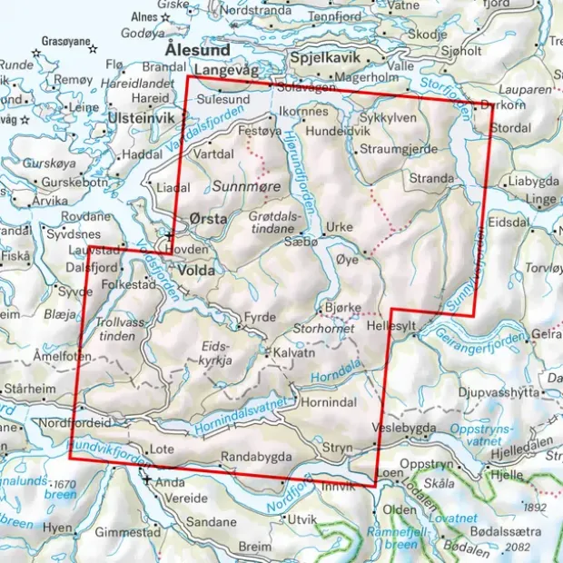 Sunnmøre Calazo Turkart 1:50 000