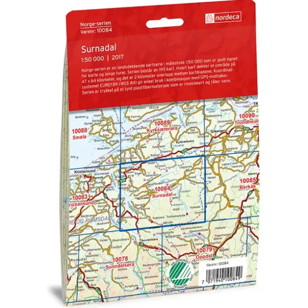 Surnadal Nordeca Norge 1:50 000 10084