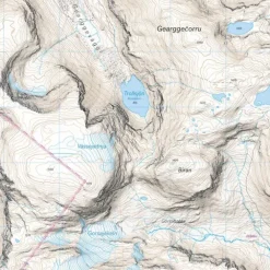 Sverige: Abisko–Riksgränsen Calazo Høyfjellskart 1:25 000