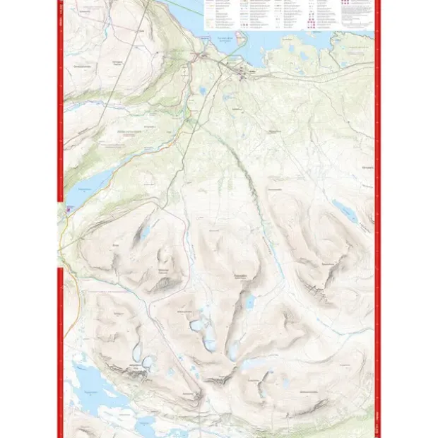 Sverige: Abisko–Riksgränsen Calazo Høyfjellskart 1:25 000