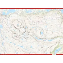 Sverige: Abisko–Riksgränsen Calazo Høyfjellskart 1:25 000