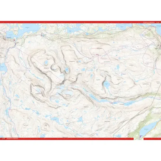 Sverige: Abisko–Riksgränsen Calazo Høyfjellskart 1:25 000
