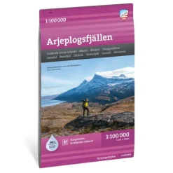Sverige: Arjeplogsfjällen Calazo Turkart 1:100 000