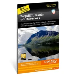Sverige: Borgafjäll Saxnäs Stekenjokk Calazo Turkart 1:50 000