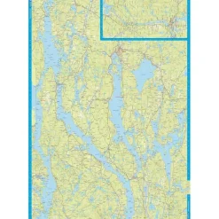 Sverige: Dalslands kanal Calazo Skjærgårdskart 1:50 000