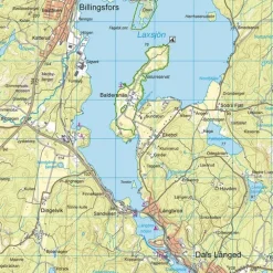 Sverige: Dalslands kanal Calazo Skjærgårdskart 1:50 000
