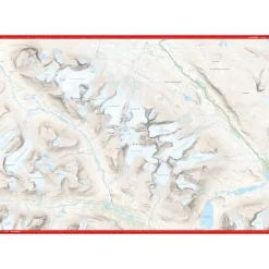 Sverige: Áhkká Sarektjåkkå Calazo Høyfjellskart 1:25 000
