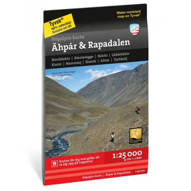 Sverige: Ähpar Rapadalen Calazo Høyfjellskart 1:25 000