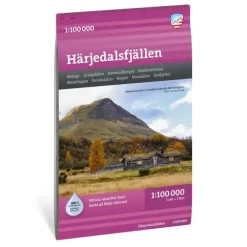 Sverige: Härjedalsfjällen Calazo Turkart 1:100 000