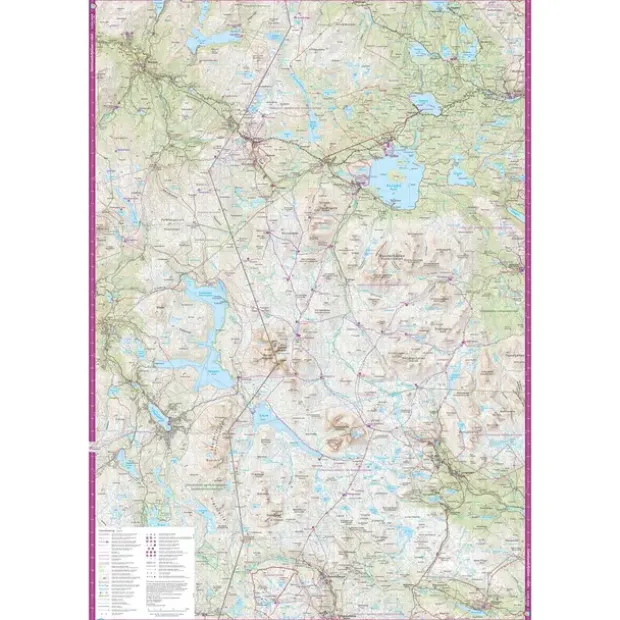 Sverige: Jämtlandsfjällen Calazo Turkart 1:100 000