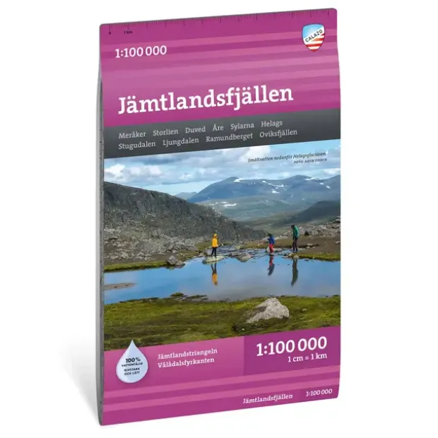 Sverige: Jämtlandsfjällen Calazo Turkart 1:100 000