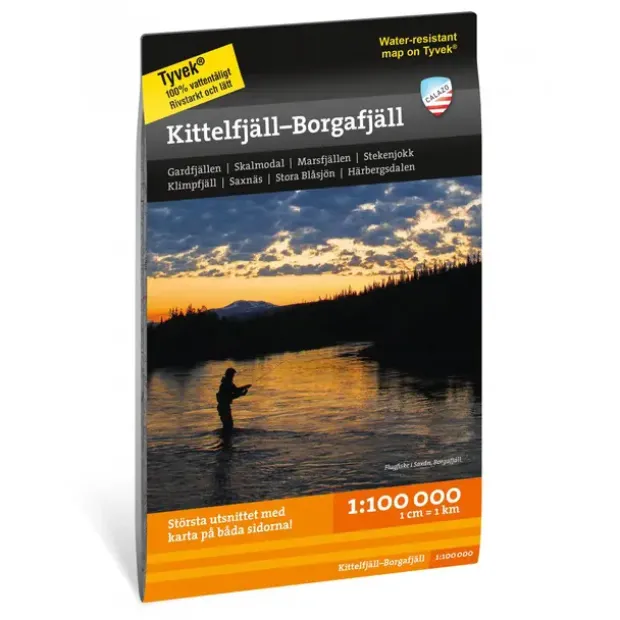 Sverige: Kittelfjäll–Borgafjäll Calazo Turkart 1:100 000