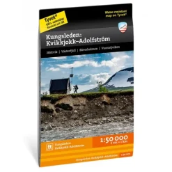 Sverige: Kvikkjokk–Adolfström Calazo Turkart 1:50 000 Kungsleden