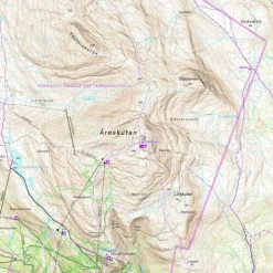 Sverige: Åreskutan Södra Årefjällen Calazo Høyfjellskart 1:20 000 1:25 000