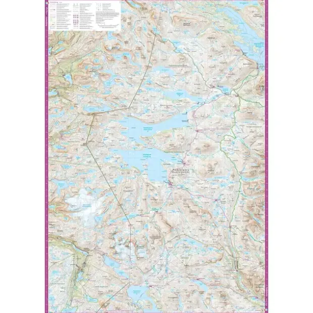 Sverige: Sarek Padjelanta Calazo Turkart 1:100 000
