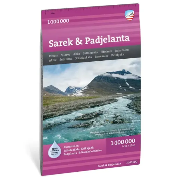 Sverige: Sarek Padjelanta Calazo Turkart 1:100 000