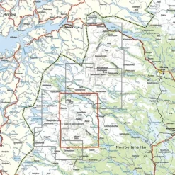 Sverige: Sareks nationalpark Calazo Turkart 1:50 000