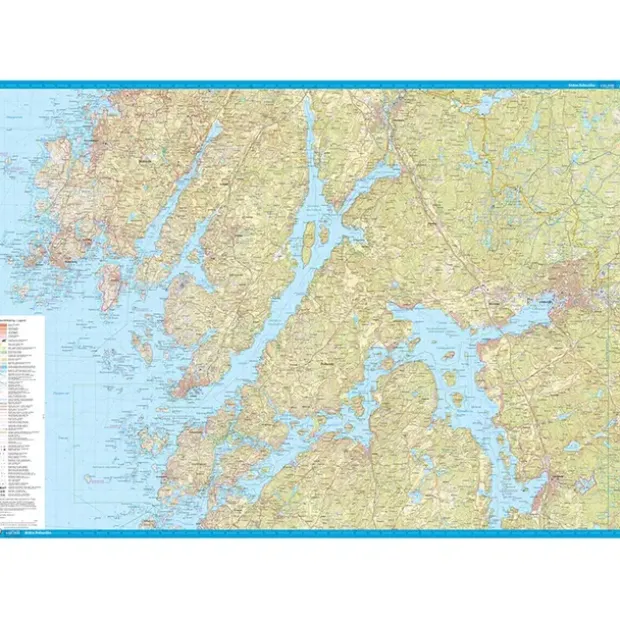 Sverige: Södra Bohuslän Calazo Skjærgårdskart 1:50 000 Bohuslede