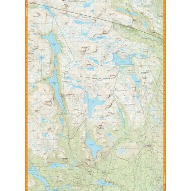 Sverige: Skäckerfjällen Offerdalsfjälen Calazo Turkart 1:50 000